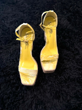 Sunbeam Strut Espadrille Platform – Yellow