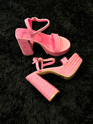Summer Fling Rope Platform – Hot Pink